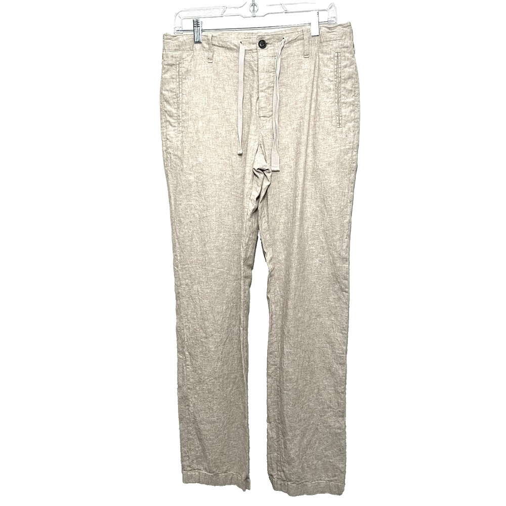 Perry Ellis Linen Blend Pants Mens 30x32 Relaxed Old Money Quiet Luxury Coastal